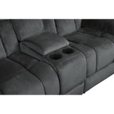 Laurelton Gray Double Glider Reclining Loveseat - Ornate Home