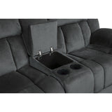 Laurelton Gray Double Glider Reclining Loveseat - Ornate Home