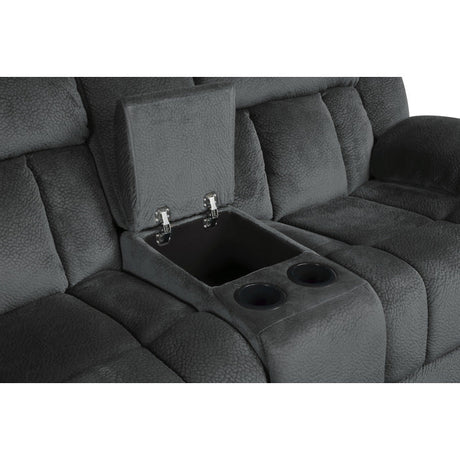 Laurelton Gray Double Glider Reclining Loveseat - Ornate Home