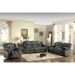 Laurelton Gray Double Glider Reclining Loveseat - Ornate Home