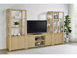 Laurelton Light Oak 3-piece Entertainment Center TV Stand - Ornate Home