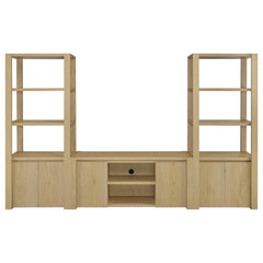 Laurelton Light Oak 3-piece Entertainment Center TV Stand - Ornate Home