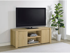 Laurelton Light Oak 60-inch 2-door TV Stand Media Console - Ornate Home