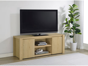 Laurelton Light Oak 60-inch 2-door TV Stand Media Console - Ornate Home