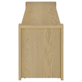 Laurelton Light Oak 60-inch 2-door TV Stand Media Console - Ornate Home