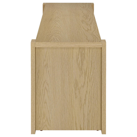 Laurelton Light Oak 60-inch 2-door TV Stand Media Console - Ornate Home