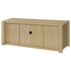 Laurelton Light Oak 60-inch 2-door TV Stand Media Console - Ornate Home