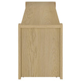 Laurelton Light Oak 60-inch 2-door TV Stand Media Console - Ornate Home