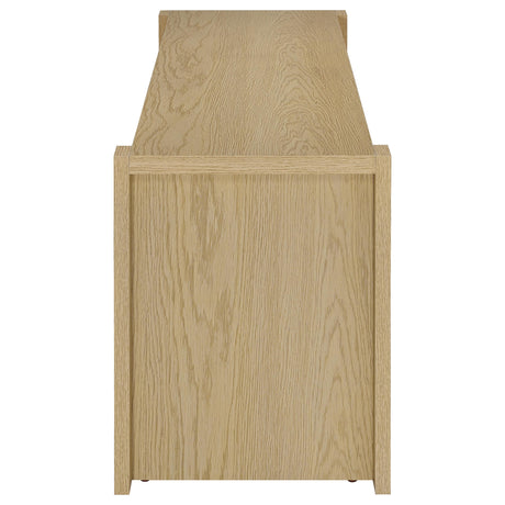 Laurelton Light Oak 60-inch 2-door TV Stand Media Console - Ornate Home