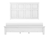 Laurelville Antique White Eastern King Bed - Ornate Home