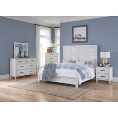 Laurelville Antique White Eastern King Bed - Ornate Home