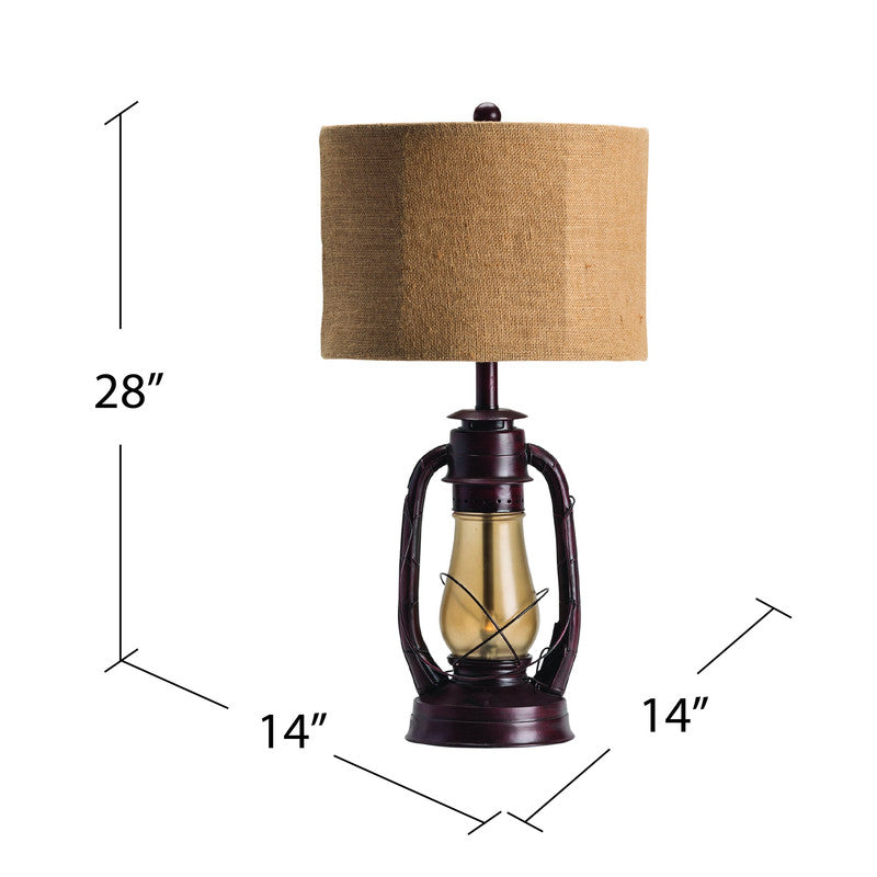 Lauren Red/Transparent Table Lamp - Ornate Home