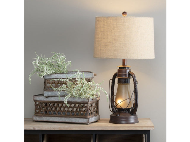 Lauren Red/Transparent Table Lamp - Ornate Home