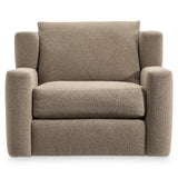 Laurent Ivory Swivel Chair Without Pillows - Ornate Home