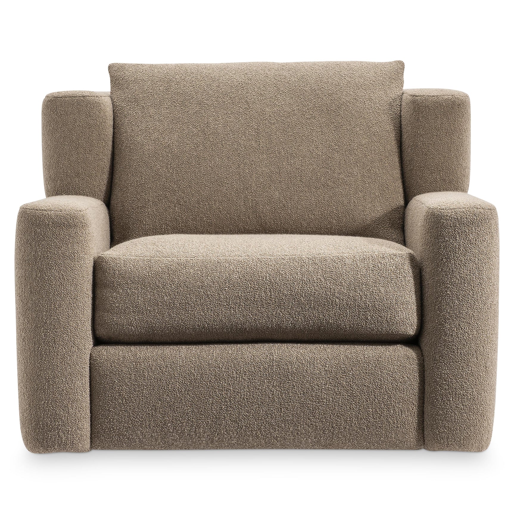 Laurent Ivory Swivel Chair Without Pillows - Ornate Home