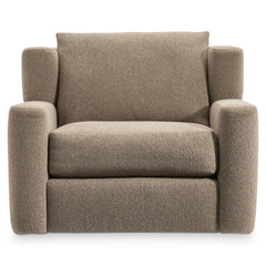Laurent Ivory Swivel Chair Without Pillows - Ornate Home