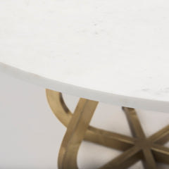 Laurent White/Gold Dining Table - Ornate Home