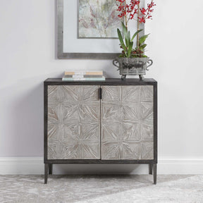 Laurentia Black/Gray 2 Door Accent Cabinet - Ornate Home