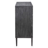 Laurentia Black/Gray 2 Door Accent Cabinet - Ornate Home