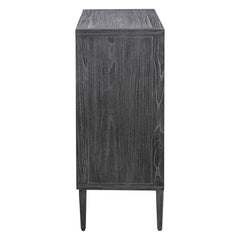 Laurentia Black/Gray 2 Door Accent Cabinet - Ornate Home