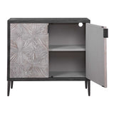 Laurentia Black/Gray 2 Door Accent Cabinet - Ornate Home