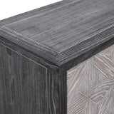Laurentia Black/Gray 2 Door Accent Cabinet - Ornate Home