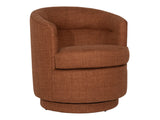 Lauretta Rust Swivel Chair - Ornate Home