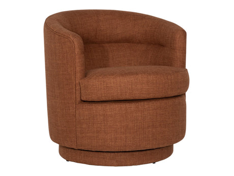 Lauretta Rust Swivel Chair - Ornate Home