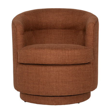 Lauretta Rust Swivel Chair - Ornate Home