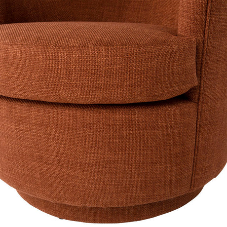 Lauretta Rust Swivel Chair - Ornate Home