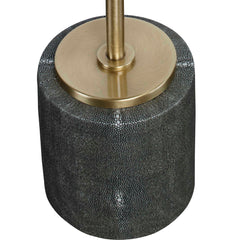 Laurier Brass/Gray Mirrored Accent Table - Ornate Home