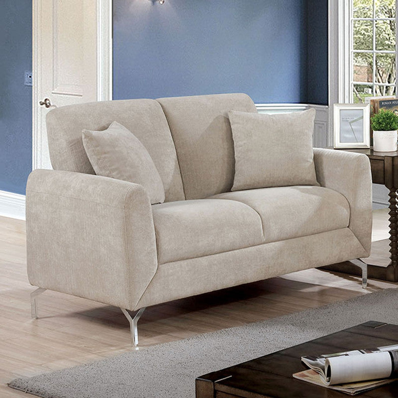 Lauritz Light Gray Loveseat - Ornate Home