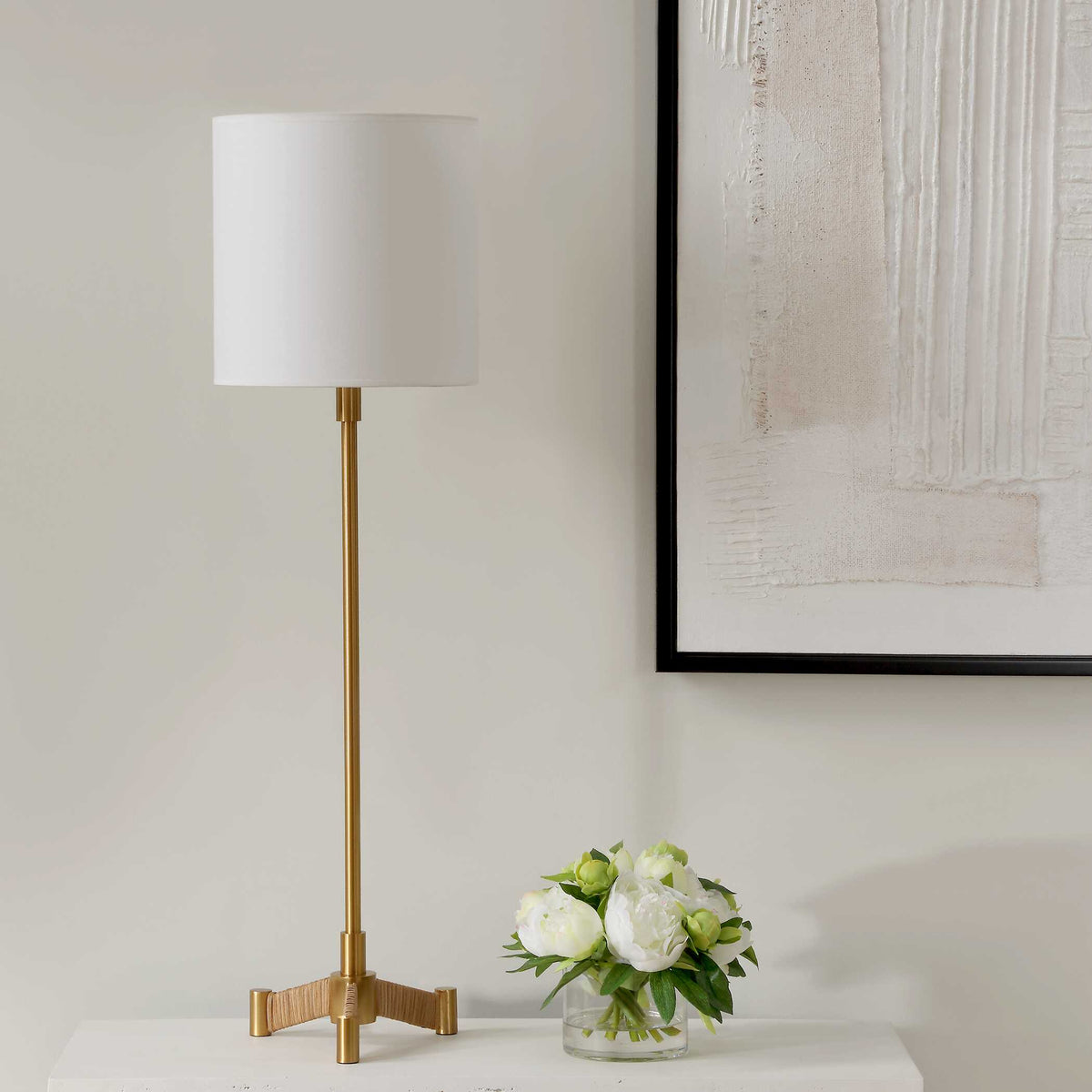 Lautoka Brass Buffet Lamp - Ornate Home