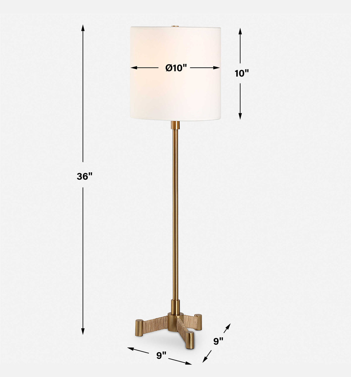 Lautoka Brass Buffet Lamp - Ornate Home