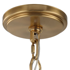 Lautoka Brass Rattan 8 Light Chandelier - Ornate Home