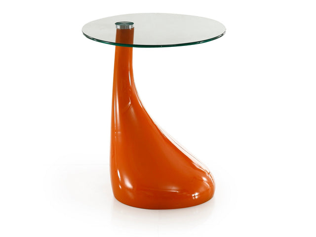 Lava Accent Table in Orange - Ornate Home