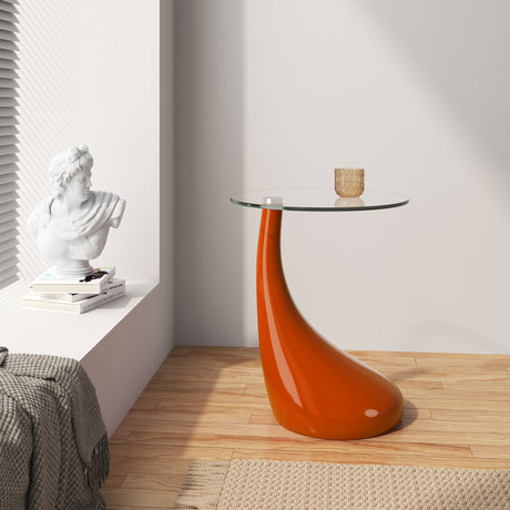 Lava Accent Table in Orange - Ornate Home