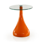 Lava Accent Table in Orange - Ornate Home