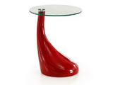 Lava Accent Table in Red - Ornate Home