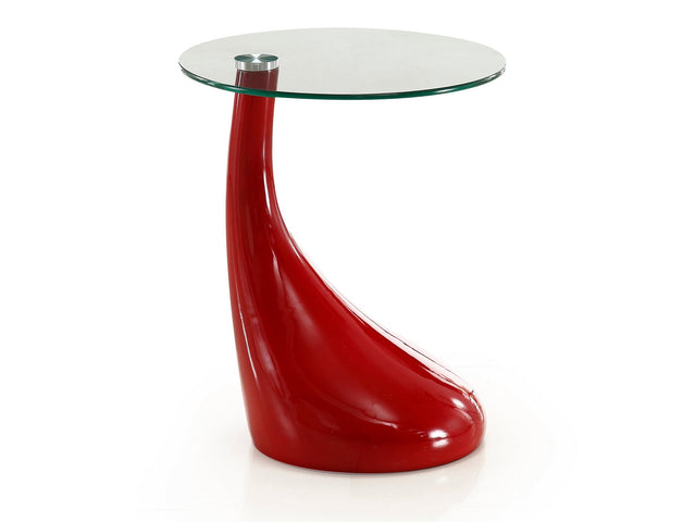 Lava Accent Table in Red - Ornate Home