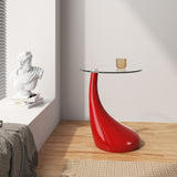 Lava Accent Table in Red - Ornate Home