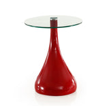 Lava Accent Table in Red - Ornate Home