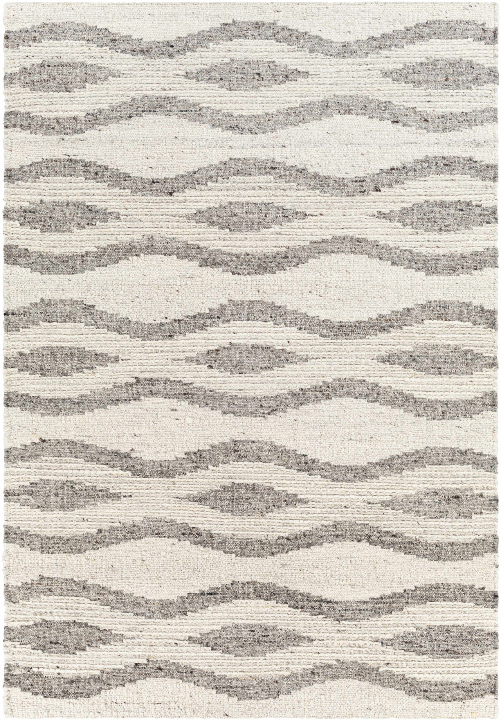 Lavalwaves Hand Woven Flatweave Wool Carpet - Clearance - Ornate Home