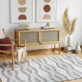 Lavalwaves Hand Woven Flatweave Wool Carpet - Clearance - Ornate Home