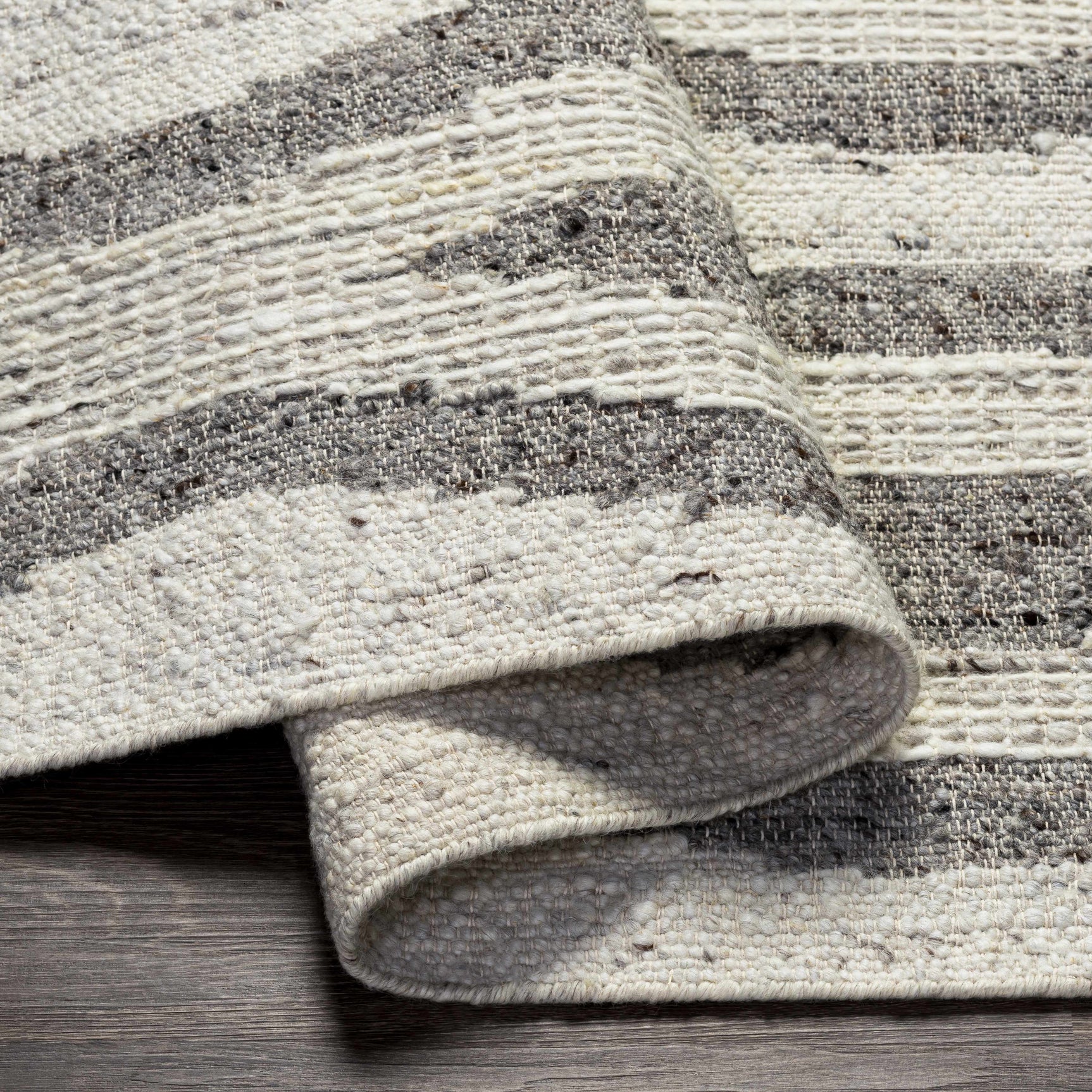 Lavalwaves Hand Woven Flatweave Wool Carpet - Clearance - Ornate Home