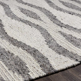 Lavalwaves Hand Woven Flatweave Wool Carpet - Clearance - Ornate Home
