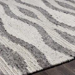 Lavalwaves Hand Woven Flatweave Wool Carpet - Clearance - Ornate Home