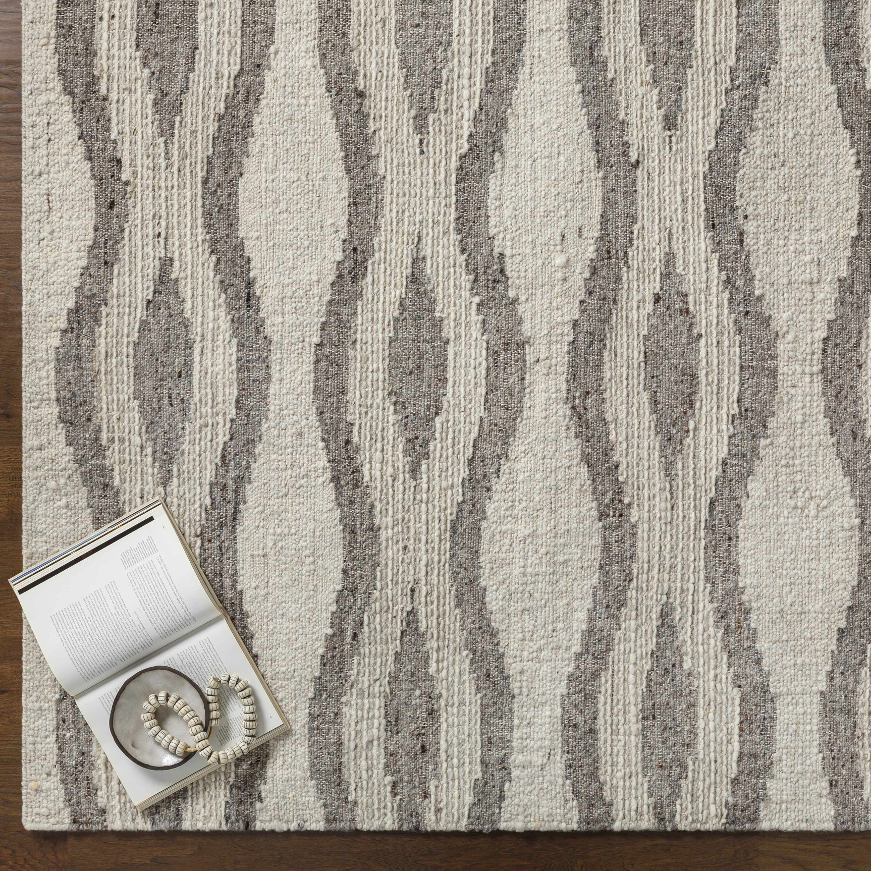 Lavalwaves Hand Woven Flatweave Wool Carpet - Clearance - Ornate Home