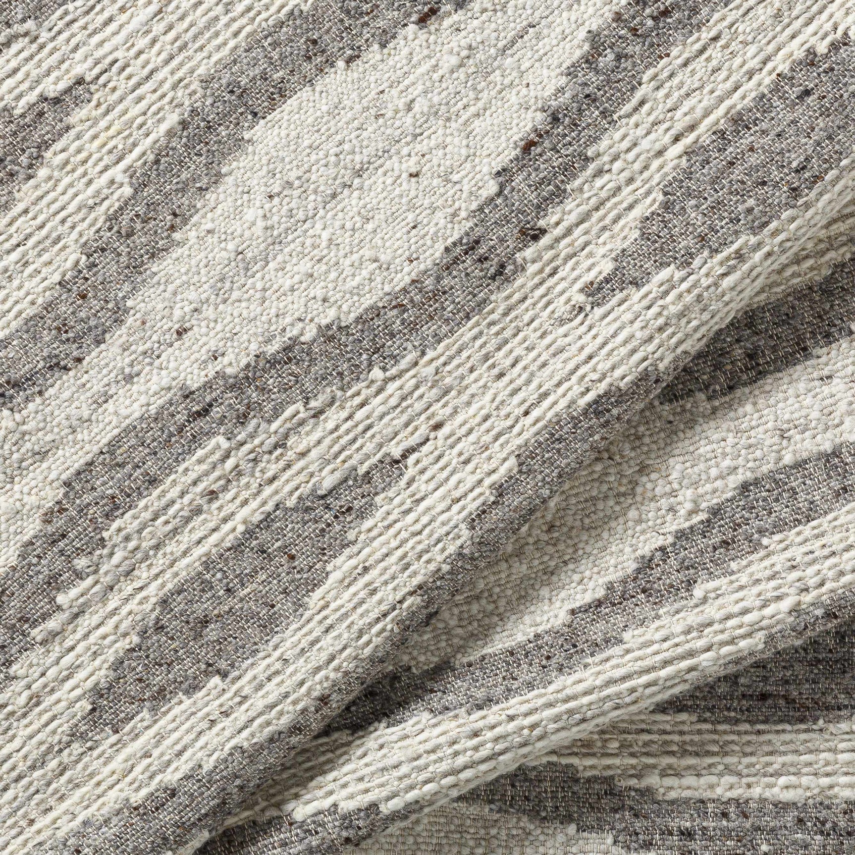 Lavalwaves Hand Woven Flatweave Wool Carpet - Clearance - Ornate Home