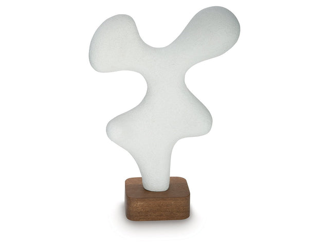 Lavarsen White/Brown Sculpture (17.38" H) (Online Special Price) - Ornate Home